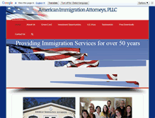 Tablet Screenshot of americanimmigrationatty.com